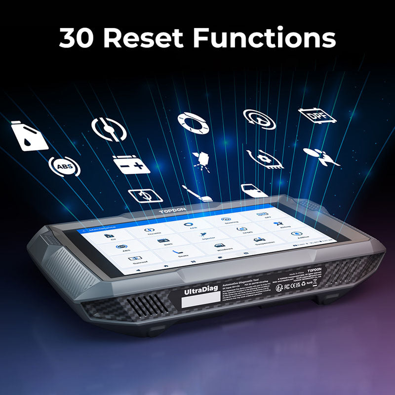 ULTRADIAG | UltraDiag 8" Scan Tool & Key Programming w/Bi-Directional Controls | TOPDON