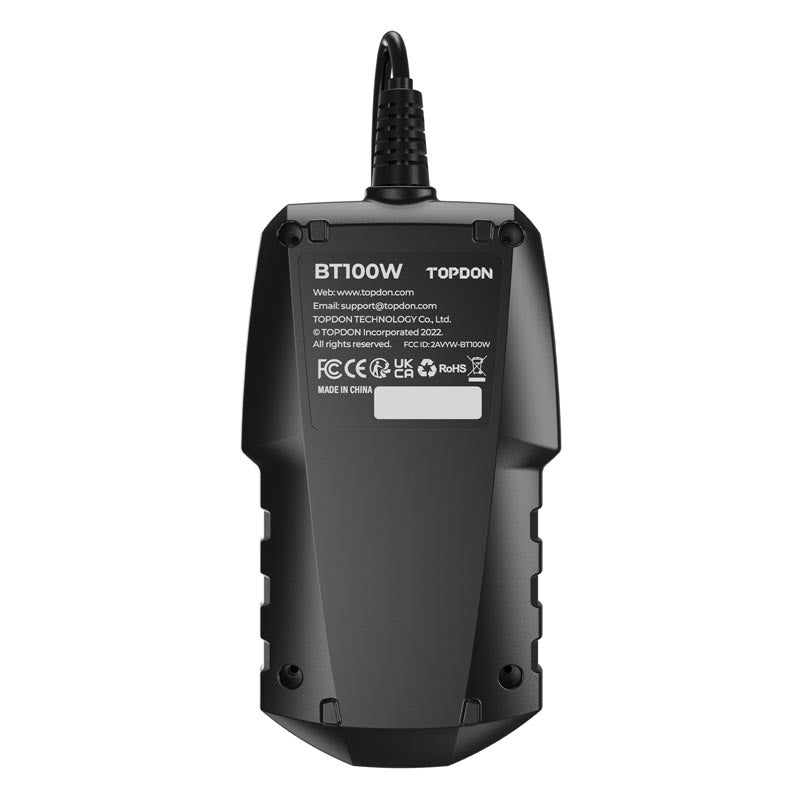 BT100W | 12V Wireless Battery & System Tester | TOPDON