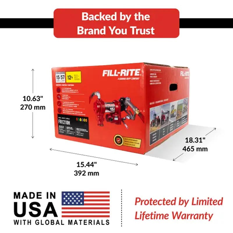 Fill-Rite 12 Volt DC Pump with Hose and Manual Nozzle - FR1210H