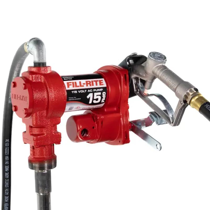 Fill-Rite 115V AC 15 GPM Fuel Transfer Pump with Nozzle - FR610H