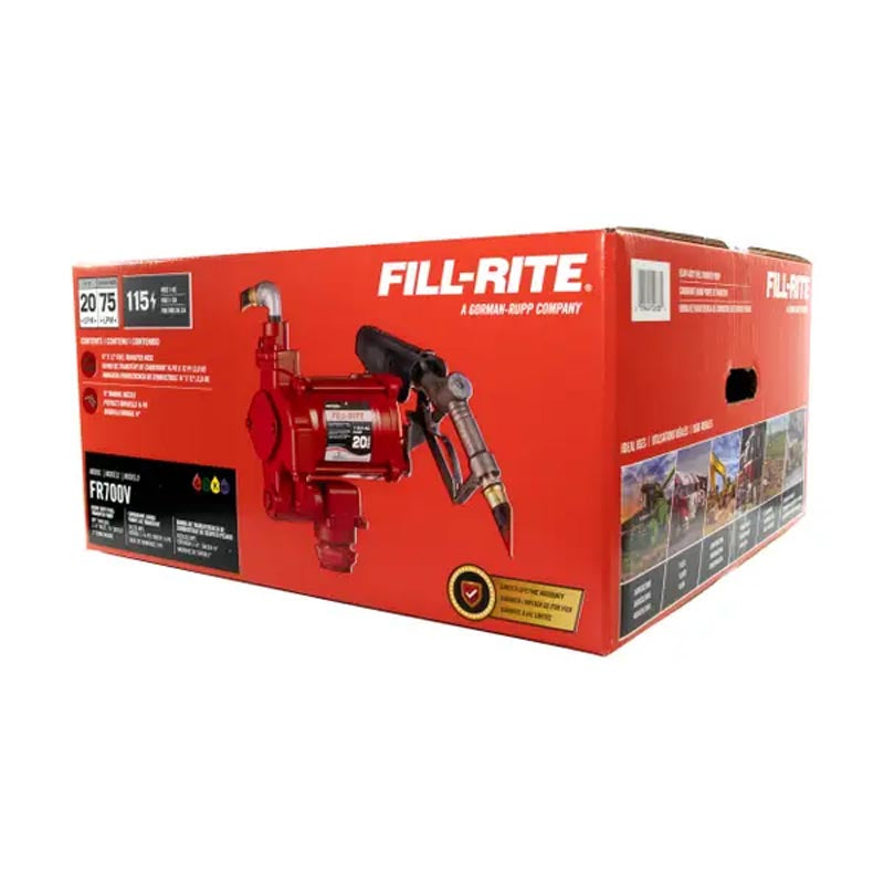 Fill-Rite 115 Volt AC Pump with Manual Nozzle - FR700V