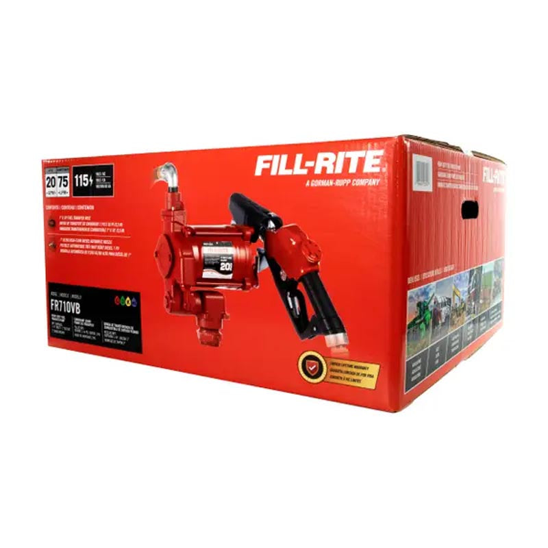 Fill-Rite 115V AC High Flow Pump with Hose and Nozzle - FR710VB