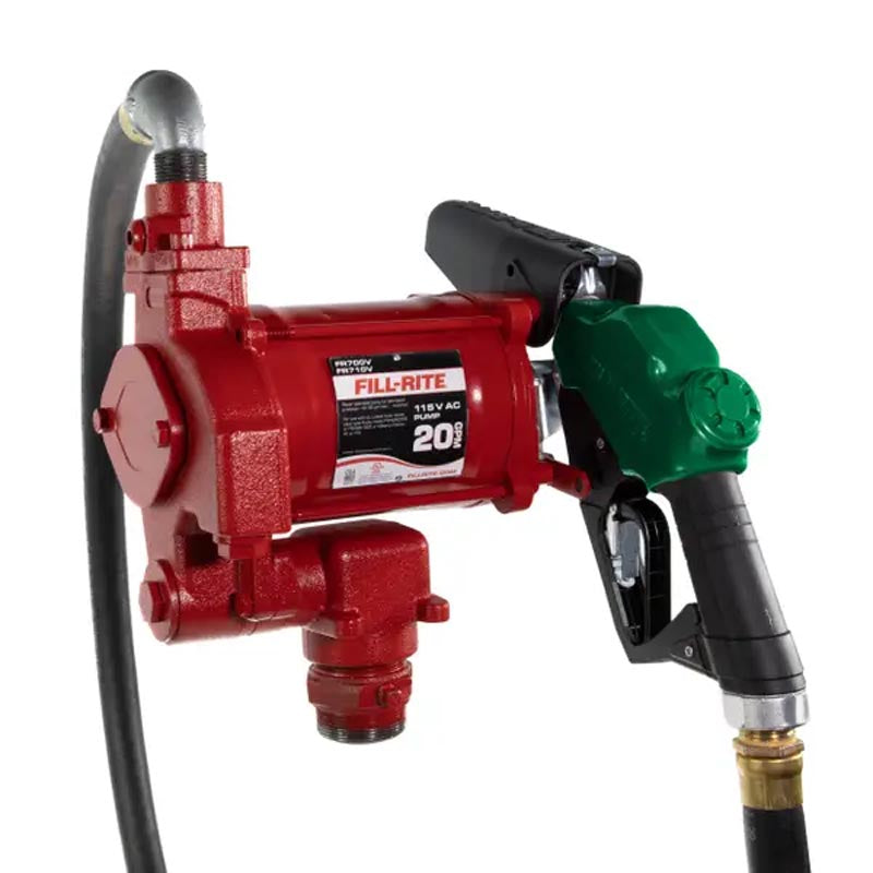 Fill-Rite 115V AC High Flow Pump with Hose and Nozzle - FR710VB