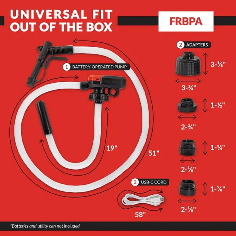 Fill-Rite Battery-Powered Transfer Pump w/Auto-Stop - FRBPA