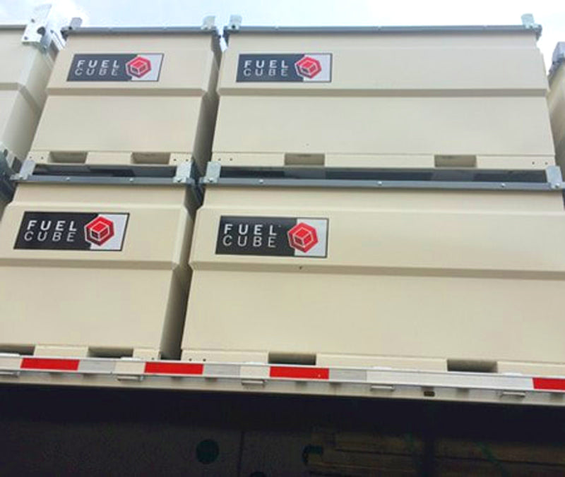Double Walled FuelCube with Fuel Gauge Stacked 2 high