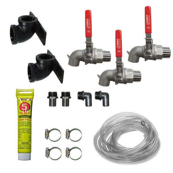 Gravity Feed Kit - 3 Tank Setup - 316SS Stainless Steel Valves