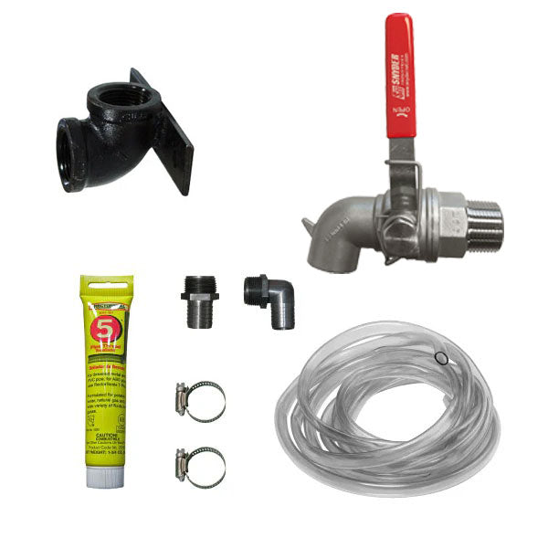 Gravity Feed Kit -  Add A Tank - 316SS Stainless Steel Valve