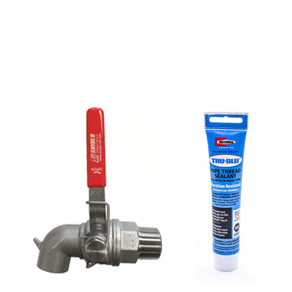 Gravity Feed Kit -  1 Tank Setup - Stainless Steel Valves