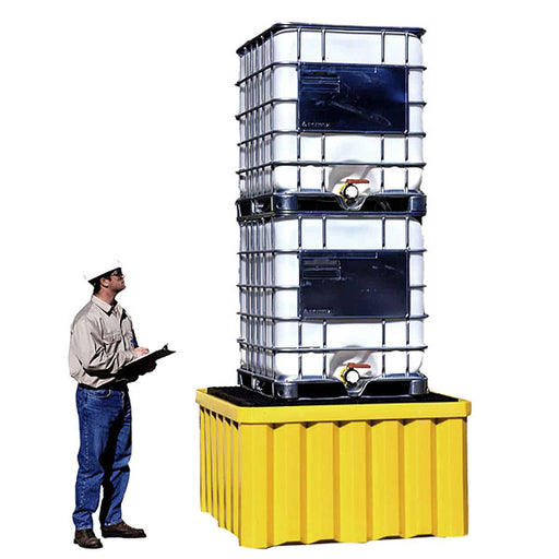 Stack 2 IBC Totes on the UltraTech IBC Spill Pallet