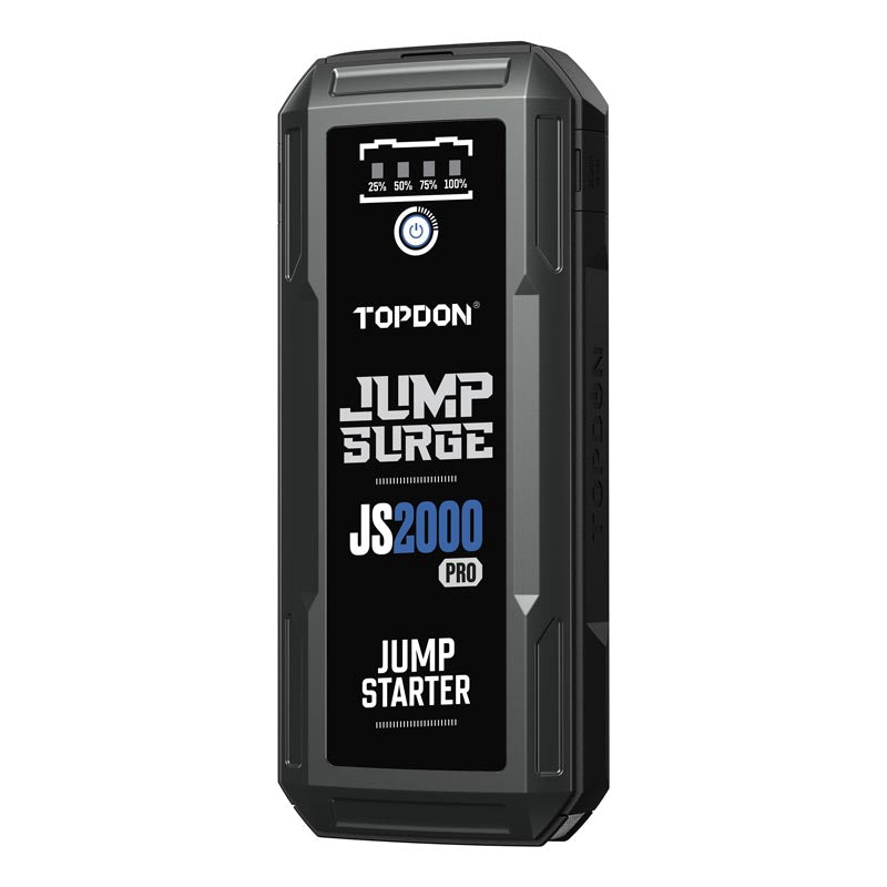JumpSurge2000Pro | 2500 Peak Amp Battery Jump Starter, Power Bank, & Flashlight | TOPDON