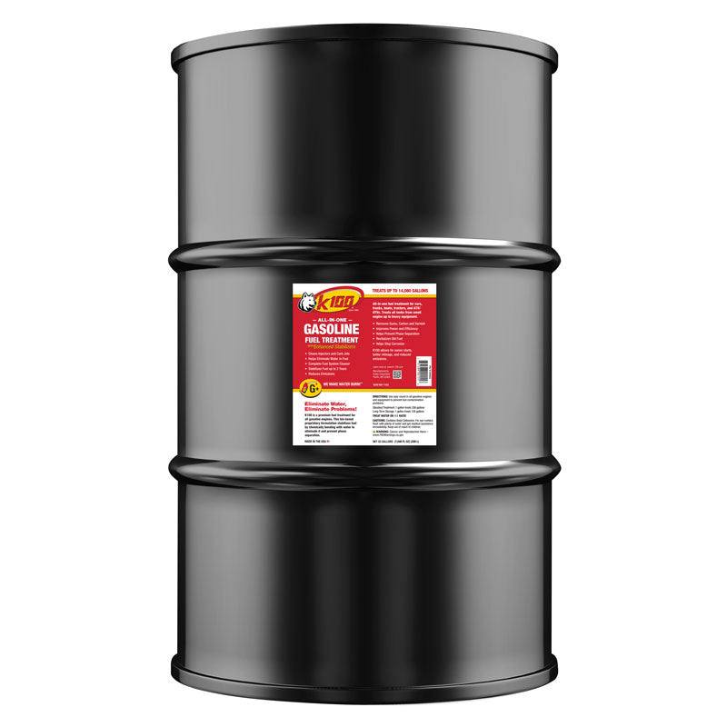 K100 Fuel Treatment, Gas, 55 Gallon Drum