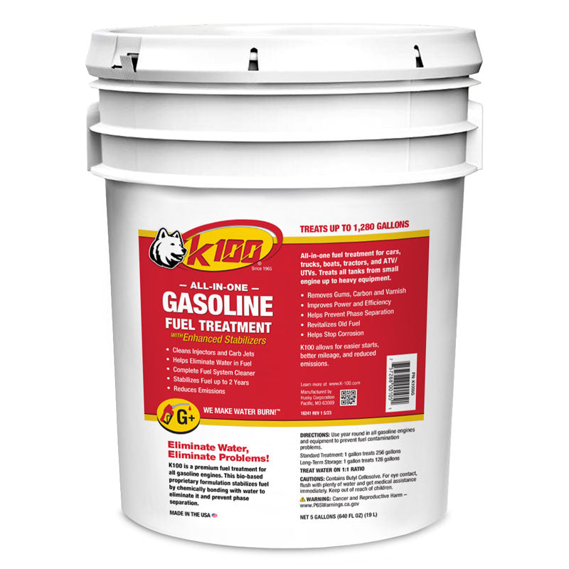 K100 Fuel Treatment, Gas, 5 Gallon