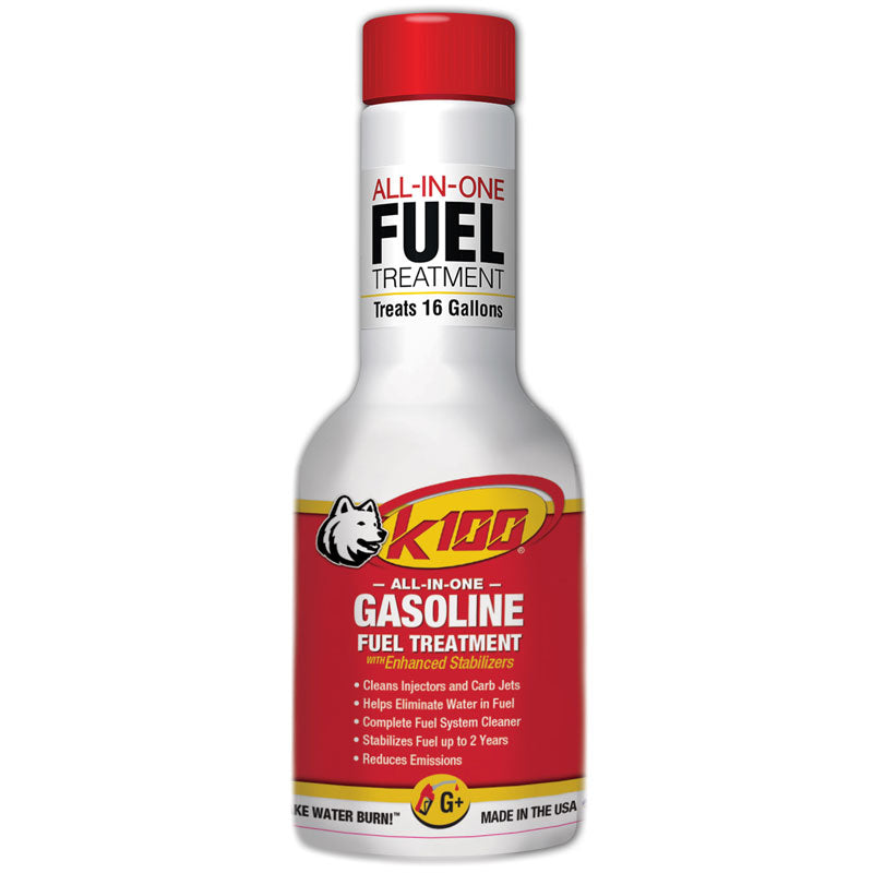 K100 Fuel Treatment, Gas, 8oz, 12 Bottles