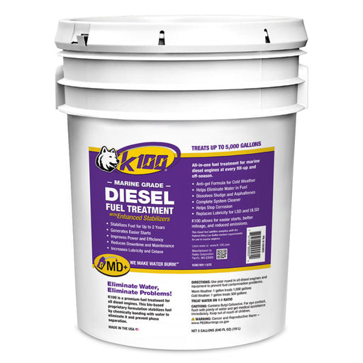 K100 Fuel Treatment, Marine Diesel, 5 Gallon