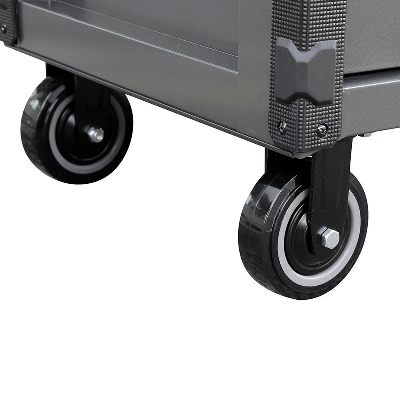 Montezuma MPMC36MGT6 |   Pro Series 36" Mechanics Cart in Metallic Gray, Blue Trim