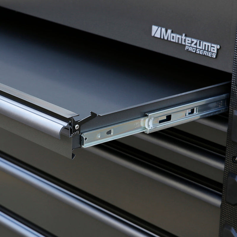 Montezuma MPMC36MGT6 |   Pro Series 36" Mechanics Cart in Metallic Gray, Blue Trim