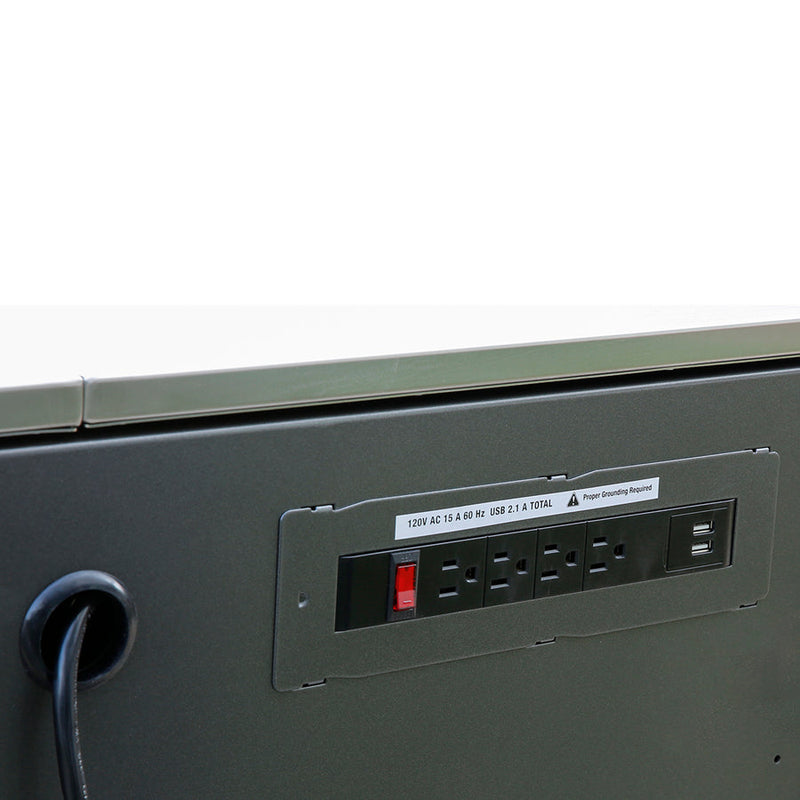 Montezuma MPMC36MGT6 |   Pro Series 36" Mechanics Cart in Metallic Gray, Blue Trim