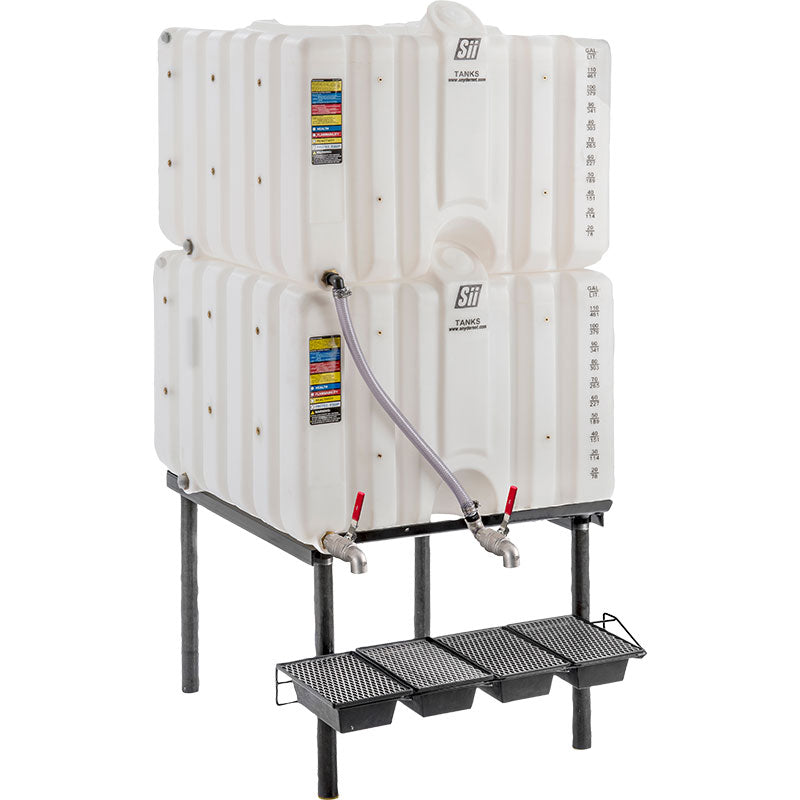 120/120 Gallon Cubetainer Gravity Feed System | SCT120-2