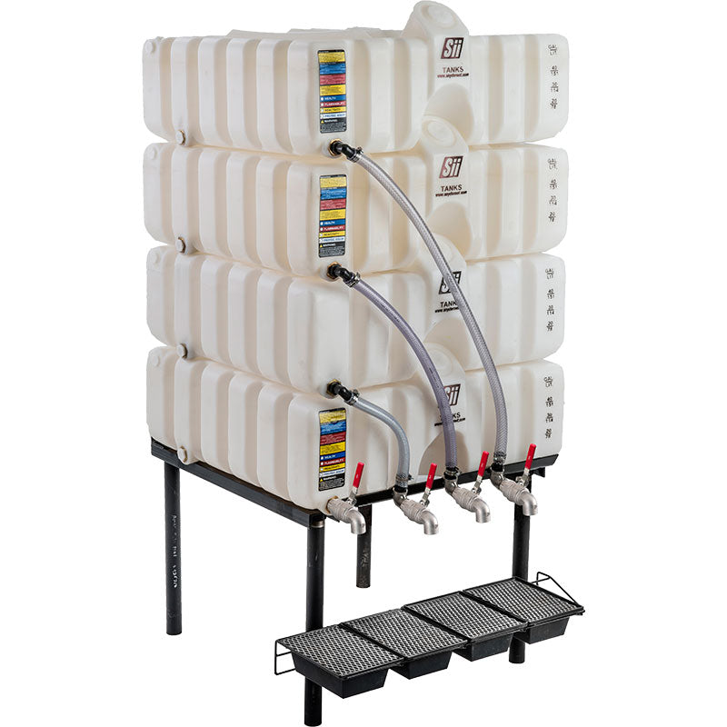60/60/60/60 Gallon Cubetainer Gravity Feed System | SCT60-4