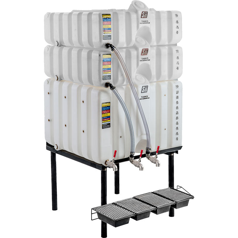 120/60/60 Gallon Cubetainer Gravity Feed System | SCT60-60-120