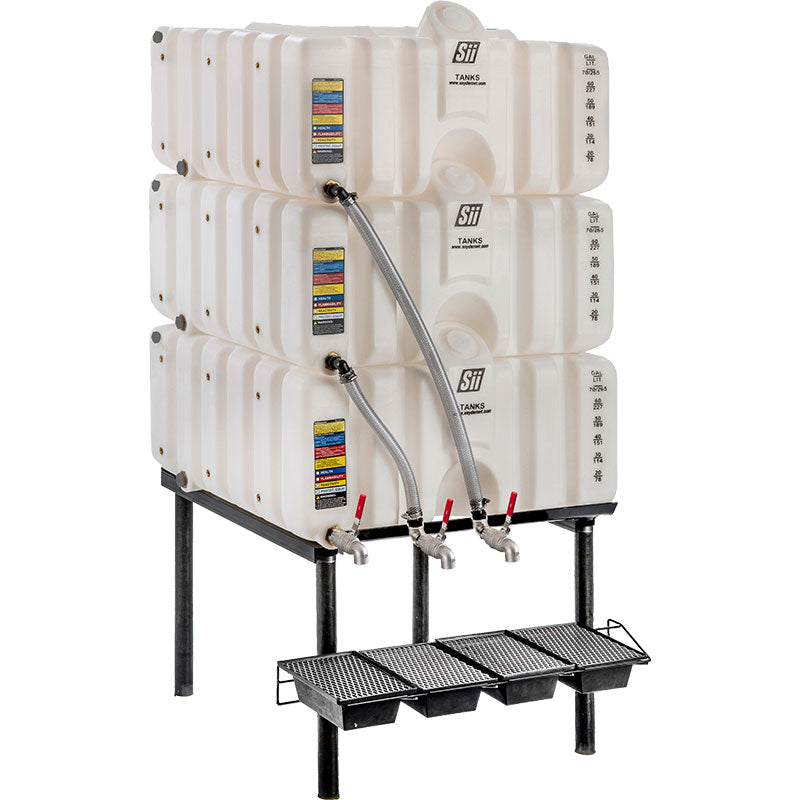 80/80/80 Gallon Cubetainer Gravity Feed System | SCT80-3