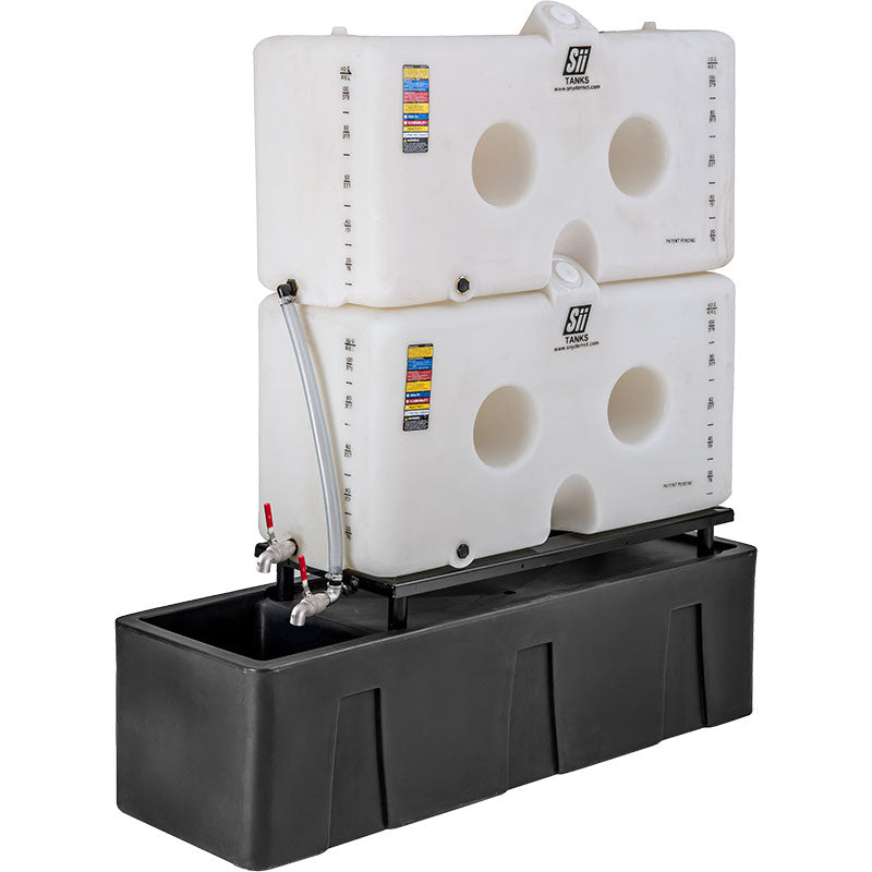 120/120 Gallon Slimtainer Gravity Feed System w/ Containment | SST120-2CV