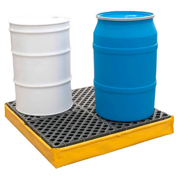 Ultra-Spill Pallet Flexible with Drain | P4 - 4 Drum | UltraTech 1346