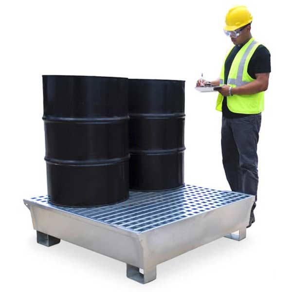 Ultra-Spill Pallet Steel | S4 - 4 Drum | UltraTech 1182