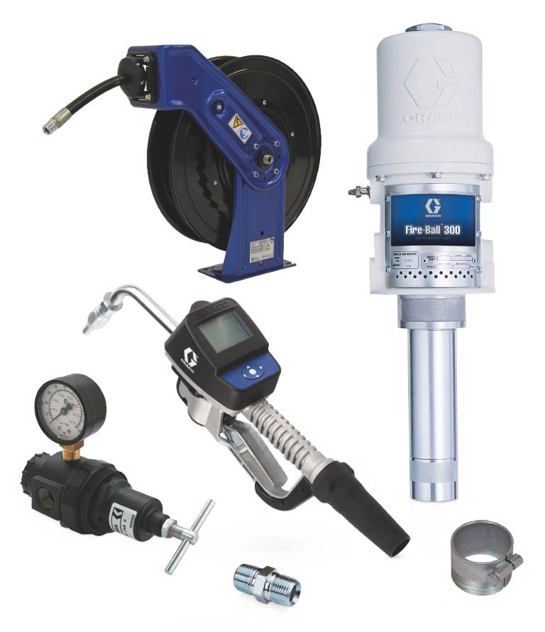 Graco 244038 | Fire-Ball 300 Series 5:1 Oil Bulk Oil Dispensing Pump Package