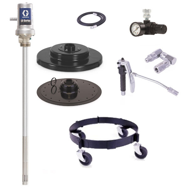 Graco 25N618 | LD Series 50:1 - 120 Lb Grease Package (Mobile Base and Air Regulator)