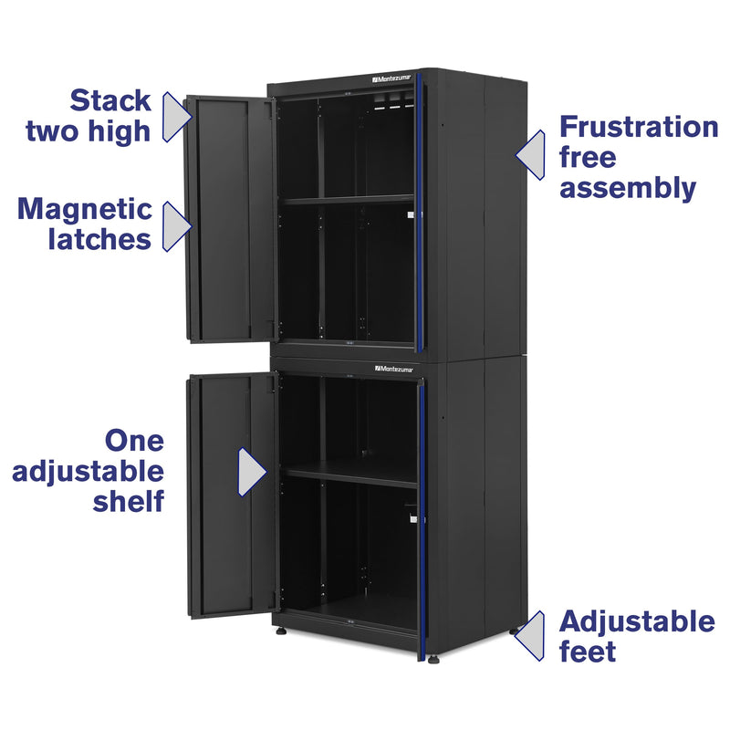 Montezuma BKMG3024STBC 2-Door Stacking Cabinet