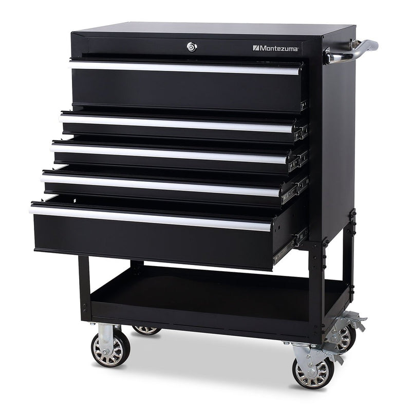 Montezuma BK3005UC | 30 in. 5-Drawer Utility Cart