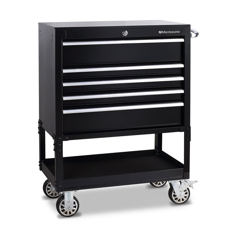 Montezuma BK3005UC | 30 in. 5-Drawer Utility Cart