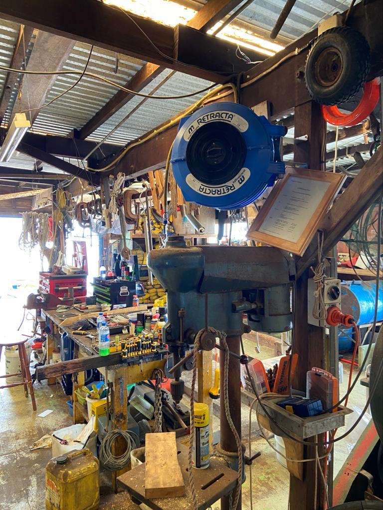 Retractable Hose Reel for Air or Water with 3/8” x 65 ft Hose