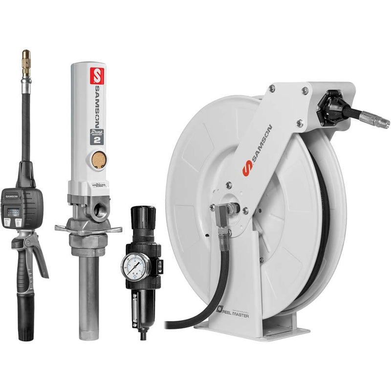 3:1 PumpMaster 2 Oil Pump Package with 40' Reel, (Digital) Dispense Valve | Samson 900 341