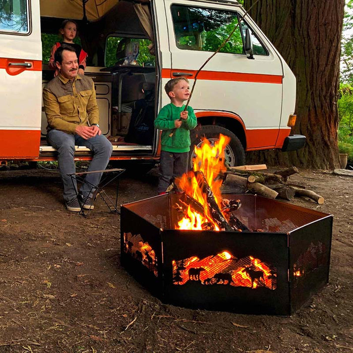 The Zion Portable Folding Fire Ring – Northern Woods