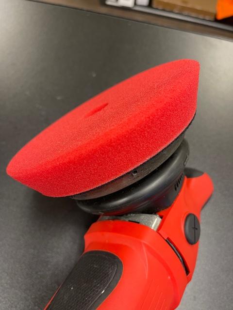 5.2" Ultra Fine Foam Finishing Pad - Red