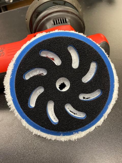 5.2" Microfiber Finishing Pad - Ventilated Design