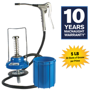 Portable Foot Operated Grease Pump – MINILUBE + 5LB container - 10 Years Warranty