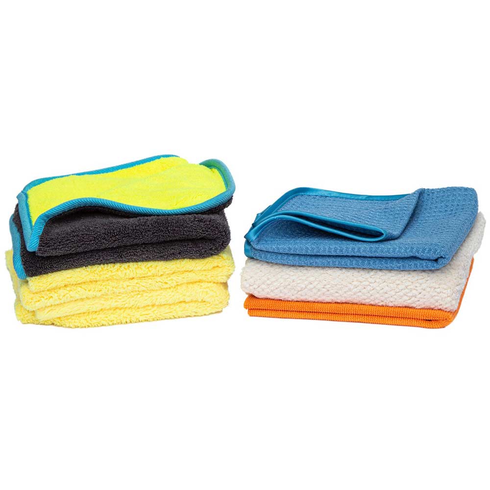 Microfiber Plush Edgeless Wash Cloths, Set of 2