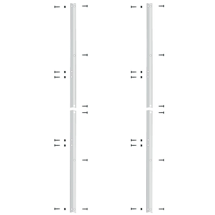 White L-Bracket for Privacy Screen