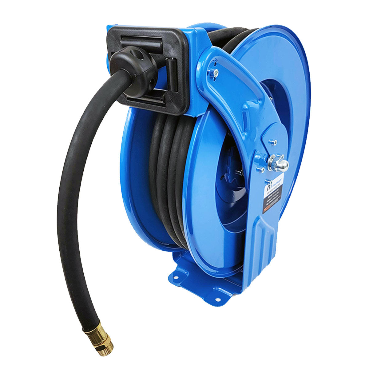 M3 Industrial Grade Air/Water Hose Reel Dual Pedestal Construction 300 PSI  Shop and Truck Mount Duty 1/2 Inch x 50 FT | M3D-AW-5050
