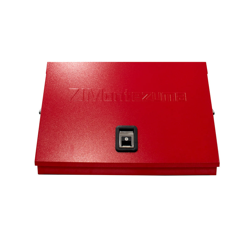 Montezuma ME300-R23 | 30 x 15 in. Steel Triangle Toolbox in Red