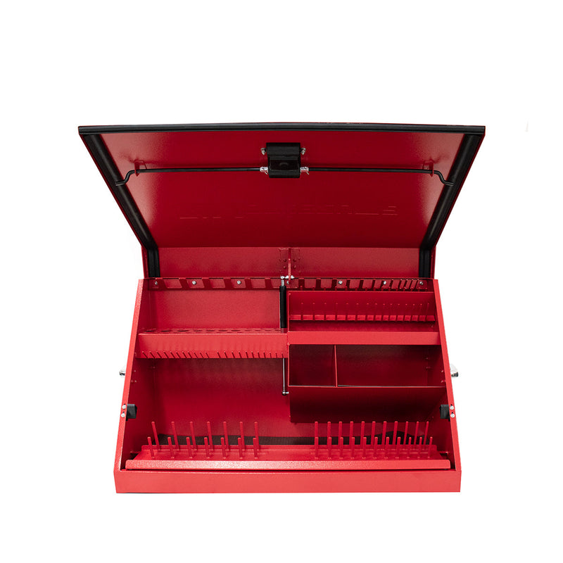 Montezuma ME300-R23 | 30 x 15 in. Steel Triangle Toolbox in Red