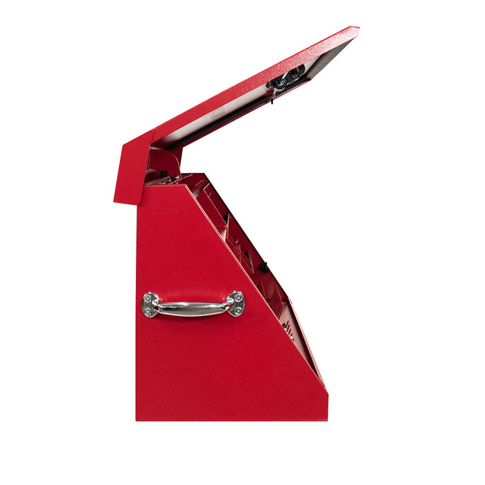 Montezuma ME300B-R23 | 30 x 15 in. Steel Triangle Toolbox in Red