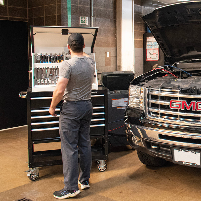 Montezuma ME300-W23 | 30 x 15 in. Steel Triangle Toolbox in White