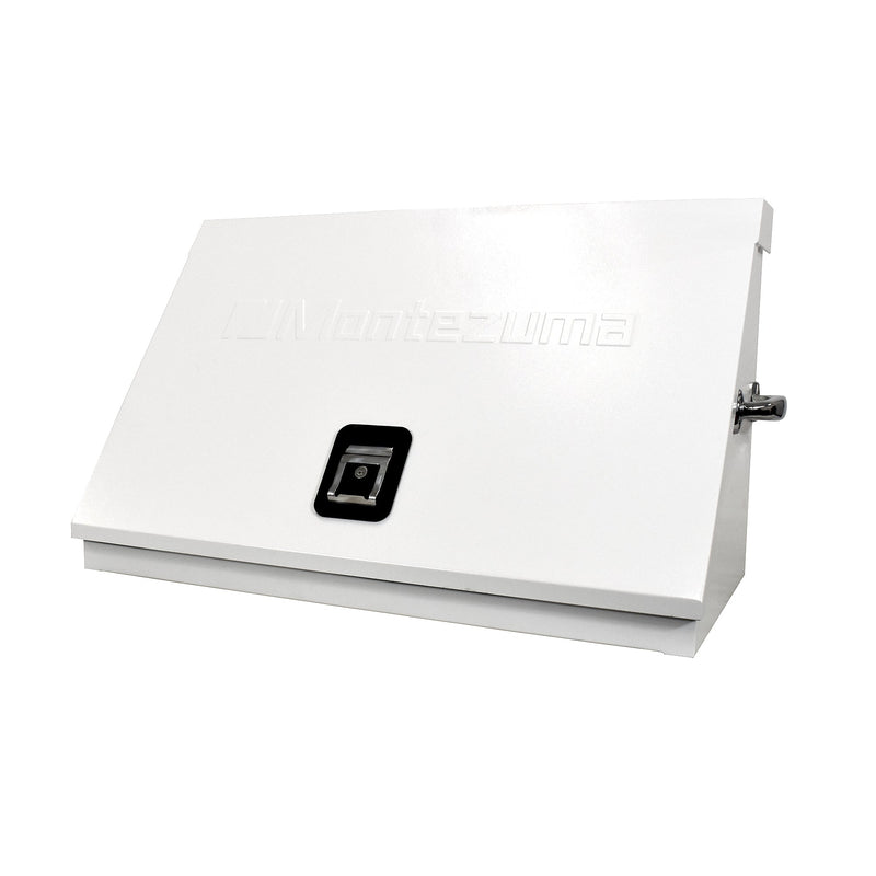 Montezuma ME300-W23 | 30 x 15 in. Steel Triangle Toolbox in White
