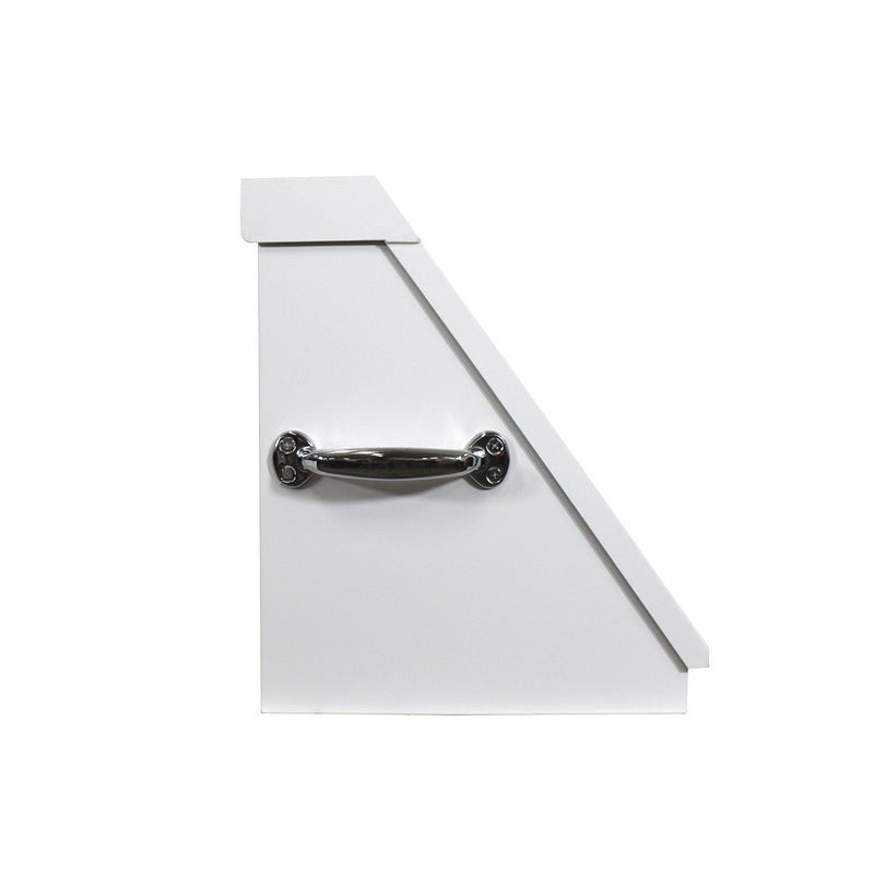 Montezuma ME300-W23 | 30 x 15 in. Steel Triangle Toolbox in White