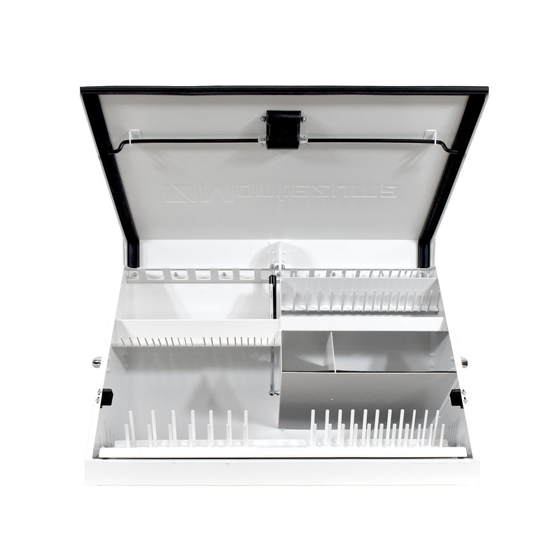 Montezuma ME300-W23 | 30 x 15 in. Steel Triangle Toolbox in White