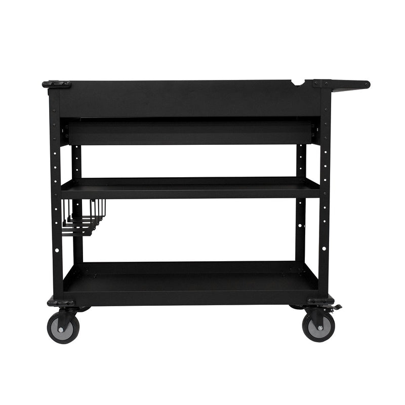 Montezuma MUC4039B | 40 in. Mobile Work Cart with Power Tool Holder